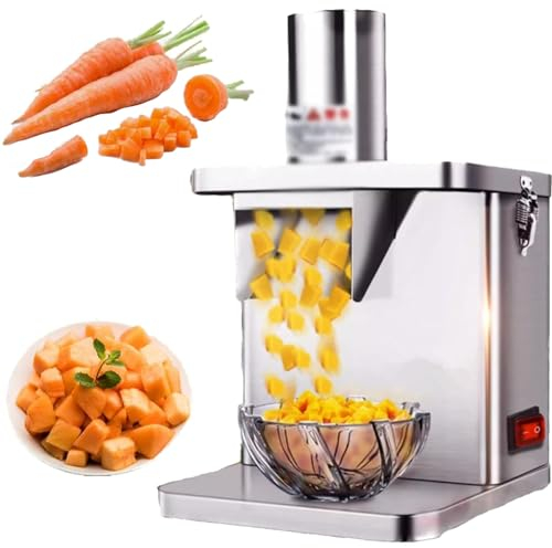 Vegetable Meat Slicer Electric Dicer Carrot Dicing Fruit Potato Dicer Onion Ring Dicer Suitable for Kitchen Restaurant