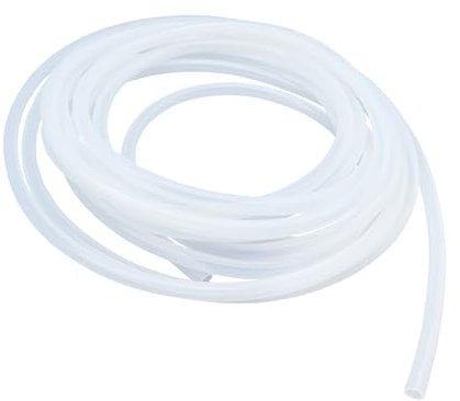 LAVMHAB Silicone Tubing Food Grade Hoses 5mm ID x 7mm OD 5m (16.4ft), Flexible Silicone Rubber Tubes Water Air Pipes