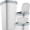 KADAX Poubelle de 25 l, avec couvercle basculant, pour tri sélectif, en plastique, robuste, gris foncé