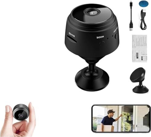 Hehimin Camtrix Mini 1080p HD Wireless Magnetic Security Camera, Spyfocus Magnetic Mini Security Camera Outdoor,Camtrix Magnetic Mini Security Camera,Wi-Fi Security Camera,Cameras for Home Security
