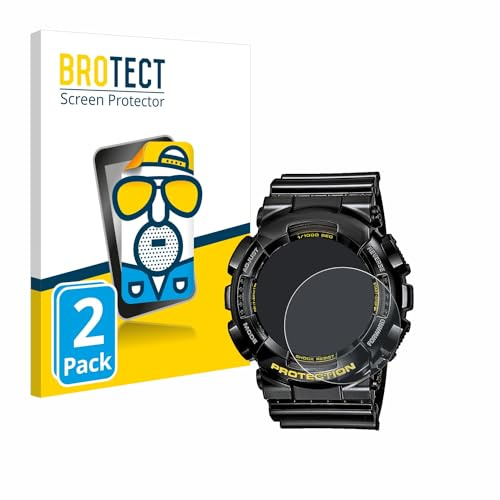BROTECT Entspiegelungs-Schutzfolie für Casio G-Shock GA-110GB-1A (2 Stück) Matte Displayschutz-Folie, Anti-Reflex, Anti-Fingerprint