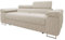 Mirjan24 Sofa Torezio Cord II mit Einstellbare Kopfstützen, Zweisitzer Polstersofa, Füße aus Metall Chrom, Sofagarnitur, Wohnlandschaft, Couchgarnitur (Poso 100)