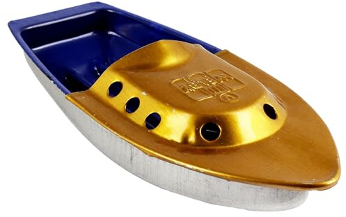 Freak Scene Blechspielzeug Kerzenboot Speedy G blau-dunkelblau Pop Pop Blech Boot Knatterboot