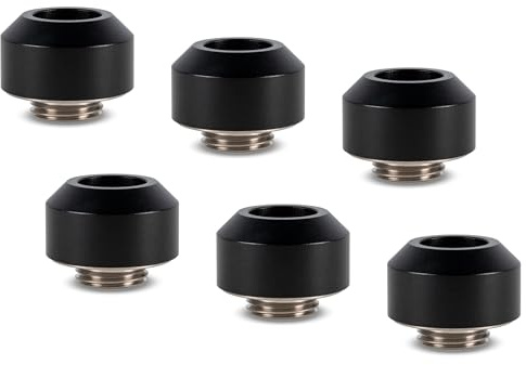 Optimus Hardtube Fitting, 12 mm, 6er Pack mit Werkzeug - schwarz