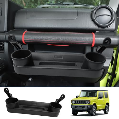 BIXUAN kompatibel mit Suzuki Jimny JB64 JB74 Aufbewahrungsbox für Getränkehalter im Copiloten-Instrumentenbrett Mittelkonsole Ablagefach Zubehör Armlehne Organizer Tray Mittelarmlehne Handschuhfach