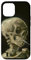 Hülle für iPhone 13 Van Gogh Rauchender Totenkopf, künstlerisches gotisches