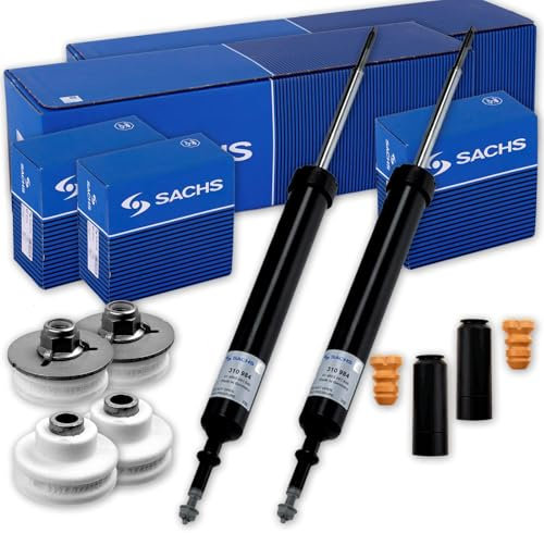 2x SACHS Stoßdämpfer Domlager + Protection-Kit hinten passend für 1 (E81 E87)
