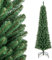 COSTWAY 180cm Bleistift Weihnachtsbaum, künstlicher Tannenbaum mit 392 Zweigespitzen & Metallständer, Christbaum schmal, Kunstbaum Weihnachten für Zuhause, Büro (180cm)