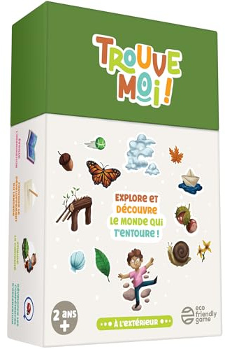 Finde mich. Das Lern- und Spielkartenspiel, von den Eltern genehmigt, für Kinder von 2 bis 6 Jahren – Lernspiel, Gesellschaftsspiel für Kinder, Montessori-Spiel, Geschenk für Kinder – draußen