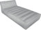 normani Luftmatratze Luftsessel Luftbett Luftsofa 160x82x50 cm mit Kopfteil für In- und Outdoor Farbe Hellgrau Größe OneSize