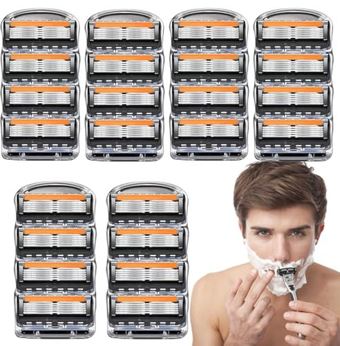 Rasierklingen für Rasierer, 24er Ersatzklingen für Nassrasierer Herren, Nassrasierer Herren, Rasierklingen, Männer Rasierklinge, Pro-Glide Rasierklingen für Rasierer, Geschenk für Männer (M2)