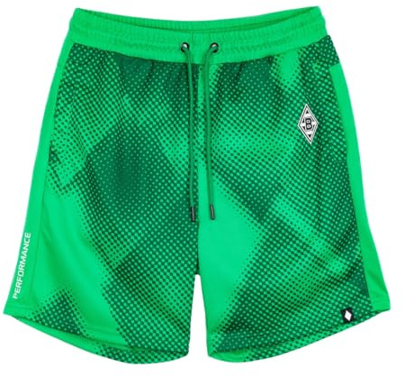 Borussia Mönchengladbach Trainingsshort „Performance“ Grün | Offizieller Fanartikel Fohlenshop | Sporthose | Gladbach Trainingsshort für Fans