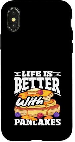La vida es mejor con panqueques deliciosa pila Carcasa para iPhone X/XS