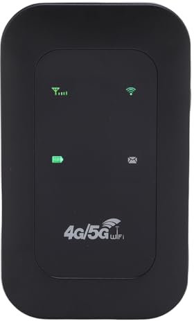 4G 5G Wi FI Mobile Hotspot, Routeur Wi FI Portable 300 Mbps de Grande Vitesse, 10 Appareils Connectés, Petit Appareil Réseau WL avec Emplacement pour Carte SIM pour Voyager,