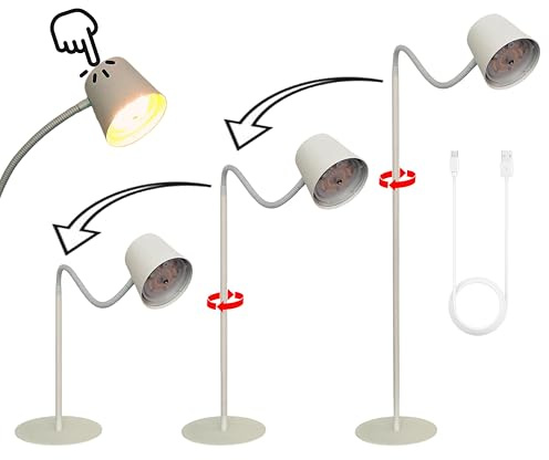 Trango LED Stehleuchte 1502W Weiß matt – Kabellos & wiederaufladbar – 6W 2700K warmweiß – Stufenlos dimmbar per Touch – IP44 – Akku Standlampe für Innen & Außen – Höhe 125 cm – USB-C Ladekabel 150cm