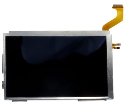 Durlo Reemplazo de pantalla superior de cristal LCD para 3DS XL, resistente a arañazos y con acabado brillante.