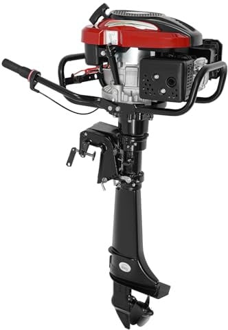 BAOCHADA Aussenborder 4 Takt 7 PS Außenbordmotor Bootsmotor mitTCI-Zündung und Luftgekühltes System, Benzinmotor für Boote, Kajaks, Kanus & Schlauchboote,5,1kw 6000 U/min,max.15 km/h
