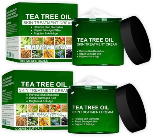 Bio-Teebaumölcreme, nicht fettendes, sanftes Feuchtigkeitsgel, Naturkosmetik für unreine Haut, professionelle Teebaum-Hautpflegecreme
