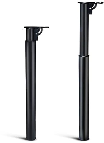 RGZFYH Pieds de Support de Meubles réglables, Pieds de Remplacement Pliables en métal Robuste for Armoire, canapé, Chaise, Pouf(Svart,High 55-85cm)