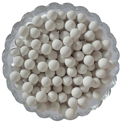 YARNOW Pizzasteinplatte für Ofen Keramik 500g Weiß Hitzebeständig | Steinkuchenform, Backgewichte für Kuchen, Dampfstein zum Backen, Brotbackstein, Dampfschüssel mit Lavasteinen