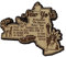 USA New York State Map Wooden Magnet Souvenir Fridge Magnet Gift