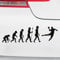 Motoking Autoaufkleber - Lustige Sprüche & Motive für Ihr Auto - Evolution Handball - 25 x 7,5 cm - Weiß Seidenmatt