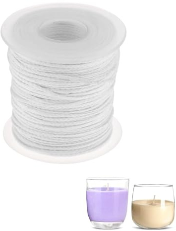 200FT Geflochtene Docht Kerze Docht Spule Umwelt Kerze Docht Kern DIY Öl Lampen Kerzenherstellung Zubehör für DIY Kerzenherstellung und die Herstellung von Kerzen