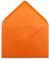50 DIN B6 Briefumschläge Orange - 12,5 x 17,5 cm - 80 g/m² Nassklebung Post-Umschläge ohne Fenster für Einladungen - Serie Colours-4-you