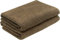 ZOLLNER 2er Set Duschtücher - weiche und saugstarke Handtücher - waschbar bis 95°C - Baumwolle - 70x140 cm in braun