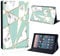 FINDING CASE For Amazon Fire HD 10 (9th gen 2019) Tablet - Printed PU Flip Leather Smart Lightweight Shell Stand Cover Case for Fire HD 10 (9th gen 2019) (green geometric marble)