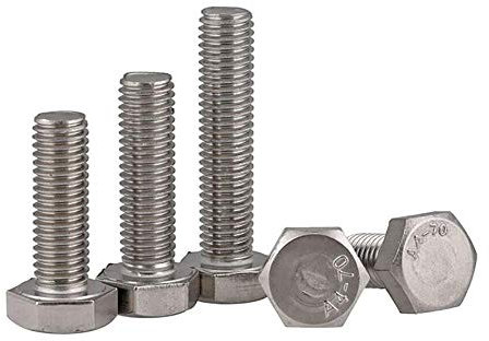 M3-M12 External Hex Head Screws DIN933 316 Marine Stainless Steel Full Thread Hexagon Bolts Length 8mm-200mm