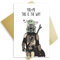 Lustige Baby-Yoda-Karte, entzückende Yoda-Valentinstagskarte für Ehemann oder Ehefrau, Star Wars Fan Mandalorian Thema Karte für Ehepartner Ex, You + Me This Is The Way Karte für Freund oder Freundin