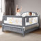HILEYOLLA Barrera Seguridad Niños Cama 180cm, Barandilla Cama Niño con de Elevación Vertical Barrera Cama Anticaída (1 Lado)