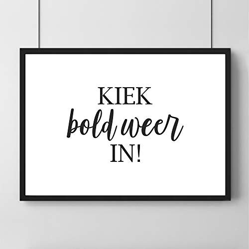 Watt n KRAM Poster - Kiek bold weer in Plattdeutsch/ohne Rahmen / 14,8 x 21 cm (A5)