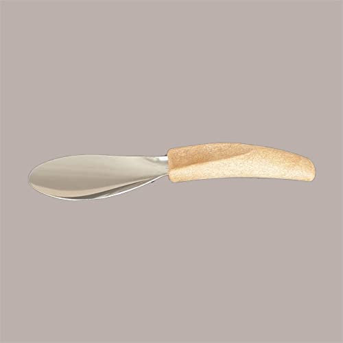 Lucgel Spatola per Gelato in Acciaio 20 cm Effetto Legno Ideale per Carapina