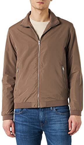 JACK & JONES Men's Bomber Jacket Long Sleeve High Neck, Falcon Colour, UK Size L