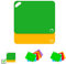 Axer 2 pcs Planches à Découper Plastiques Code Couleur - Grande Planche à Découper Plastique sans BPA - Set Planche à Découper Extensible