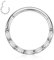 AROWRO Septum Ringe 16G Daith Piercing Schmuck Silber Conch Smiley Orbital Piercing Schmuck Septum Daith Schmuck Nasen Ringe 8mm Septum Clicker Nasen Ringe Hoops Daith Knorpel Conch Ohrringe CZ