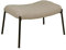 House Nordic Fußhocker Glasgow Taupe Lammfell Optik Sitzhocker Hocker Fellimitat