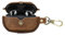 CONTACT’S FAMILY Case for Sony WF-1000XM5, Leather Earphone Protective Case with Key Hook (Coffee)