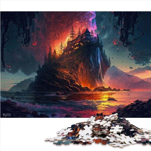 Puzzles 1000 Teile Fantasy_Landschaftspuzzle | Puzzles aus Premium-Karton, geeignet für Erwachsene und Kinder ab 12 Jahren, Lernspiel, Herausforderungsspielzeug, 1000 Stück (26 x 38 cm)