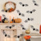 60 Stück Halloween 3D Fledermaus Deko, Wasserdichtes PVC Halloween Deko Outdoor, Halloween Fledermaus Aufkleber, Gruseliges Schwarzes Abnehmbares Fledermaus Wandaufkleber für DIY Wandkunst Wanddeko
