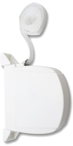 DOJA Barcelona | Recogedor de Persiana Abatible | Recogedor Persiana | Cinta 18mm | Pack 2 | Blanco | Recogedor Cinta Persiana Abatible | Recogedor de Cinta Exterior, Enrollador Persiana