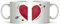 CADEAUX.COM - Lot de 2 Mugs Personnalisés - Duo Cœur - Prénoms et Message - Cadeau Anniversaire - Idée Cadeau Couple Original - Saint-Valentin