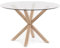 Noorsk Design Mesa Redonda de Comedor de Cristal (1.2 Metros de diámetro)