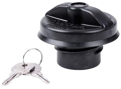 Hansen Styling Parts 1x Tankdeckel abschließbar Kunststoff schwarz mit 2 Schlüsseln passend für Dodge Ram (ca. 2000-2016)