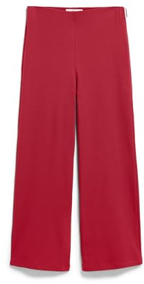 ARMEDANGELS Damen RIPP-Jerseyhose aus Bio-Baumwoll Mix NIANAA Rib Pant Slim Fit Red Ash