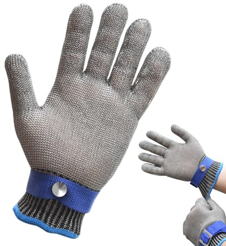 Gants résistants aux coupures – Gants de protection des doigts de cuisine – Moufles de coupe pour poisson, huître, boucher, outil pour la pêche, la sculpture sur bois, le jardinage
