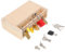 HANABASS Montessori Lock Set for Educational Stem Matching Game Wooden Padlock with Multiple Keys Concentration Cognitive Skills Development Engaging Parent Activity