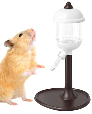 Renchey Biberon à Eau pour Petits Animaux - Biberon à Eau pour Hamster et Aquarium en Verre - Distributeur d'eau Accessoire de Cage pour Furet Fournitures pour Chinchilla Hérisson Souris Gerbille
